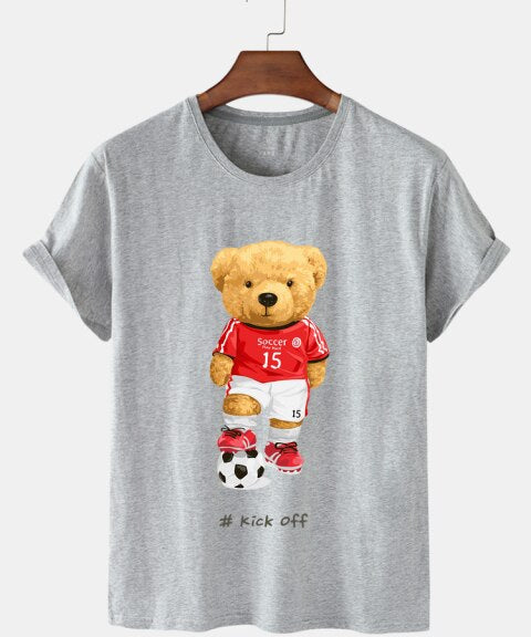 Eco-Friendly Soccer Bear T-shirt