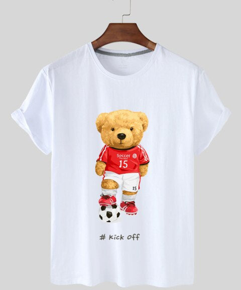 Eco-Friendly Soccer Bear T-shirt