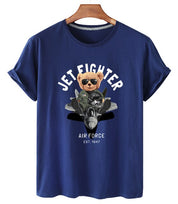 Eco-Friendly Jet Fighter Bear T-shirt