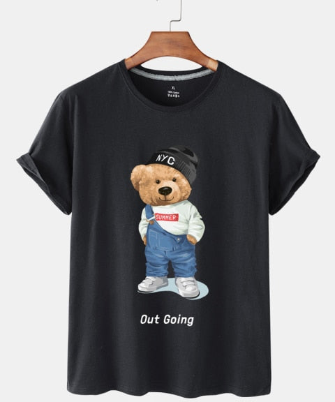 Eco-Friendly Out Going Bear T-shirt