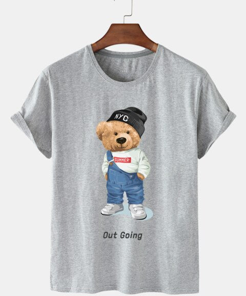 Eco-Friendly Out Going Bear T-shirt