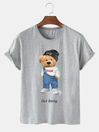 Eco-Friendly Out Going Bear T-shirt