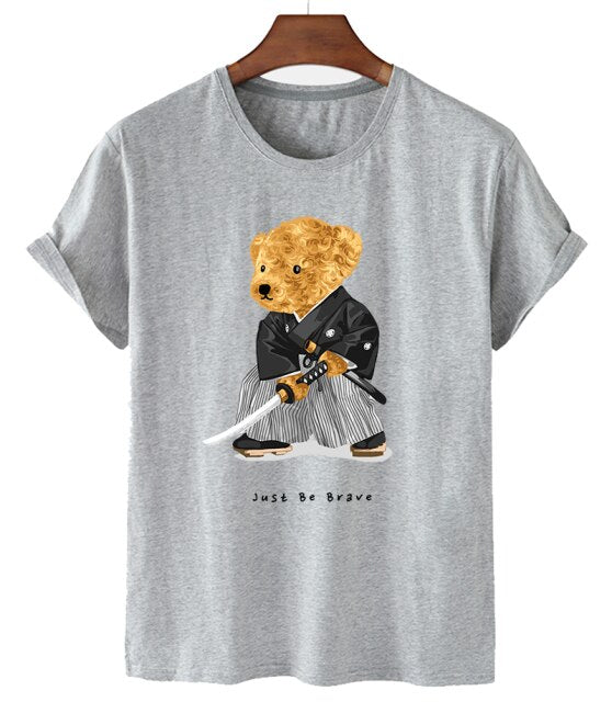 Eco-Friendly Samurai Bear T-shirt