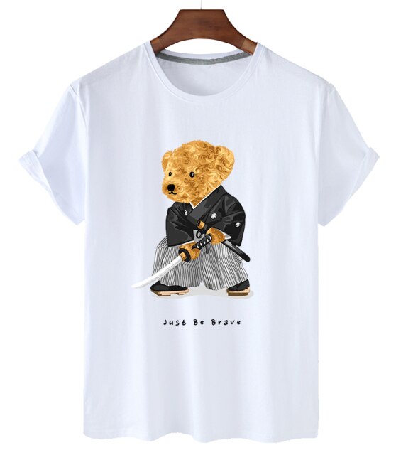 Eco-Friendly Samurai Bear T-shirt