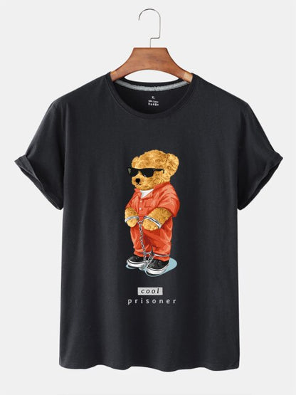 Eco-Friendly Cool Prisoner Bear T-shirt