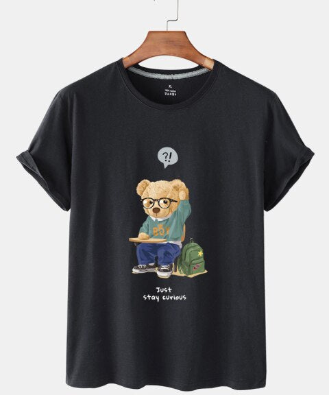 Eco-Friendly Curious Bear T-shirt