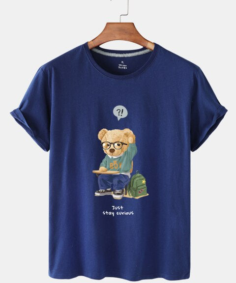 Eco-Friendly Curious Bear T-shirt