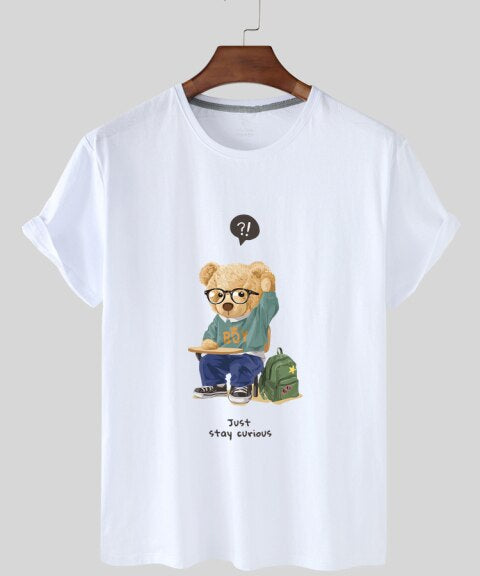 Eco-Friendly Curious Bear T-shirt