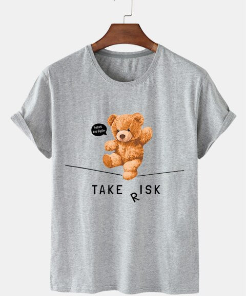Eco-Friendly Take Risk Bear T-shirt