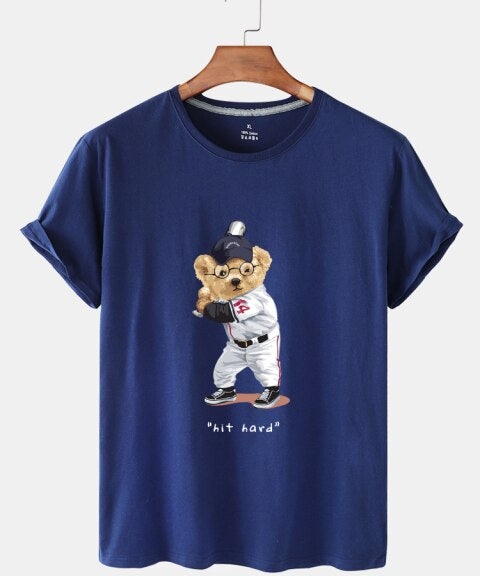 Eco-Friendly Baseball Bear T-shirt