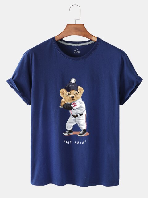 Eco-Friendly Baseball Bear T-shirt