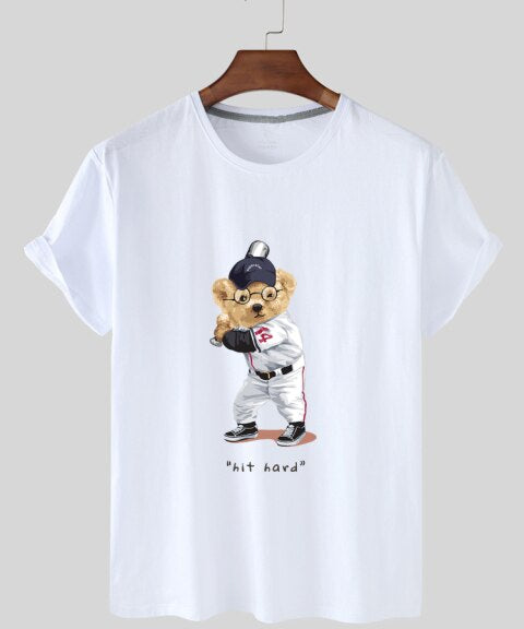 Eco-Friendly Baseball Bear T-shirt