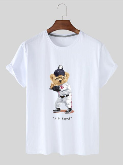 Eco-Friendly Baseball Bear T-shirt