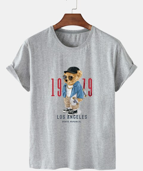 Eco-Friendly LA Skate Bear T-shirt
