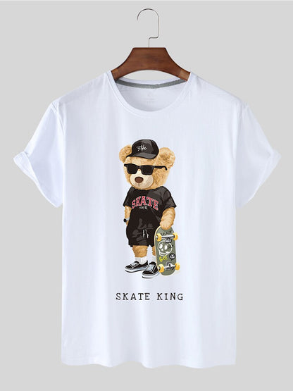 Eco-Friendly Skate King Bear T-shirt
