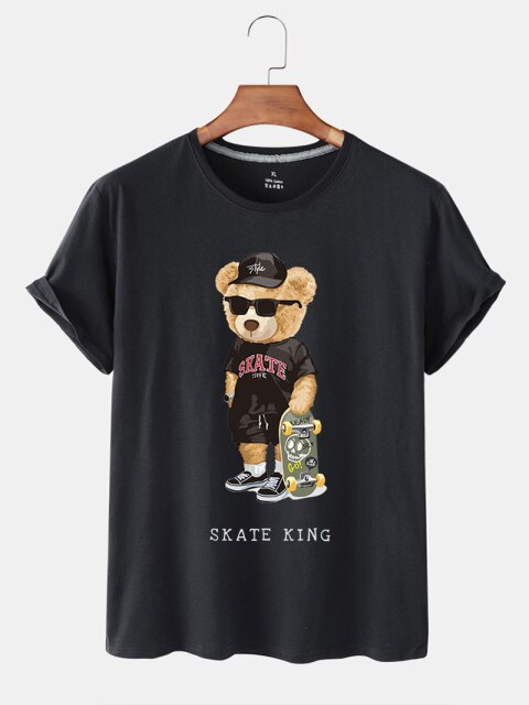 Skater Bear Tee Skating Skateboard Tshirt Skater Bear Tee Skating Skateboard Tshirt