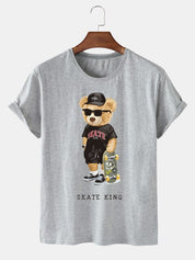Eco-Friendly Skate King Bear T-shirt