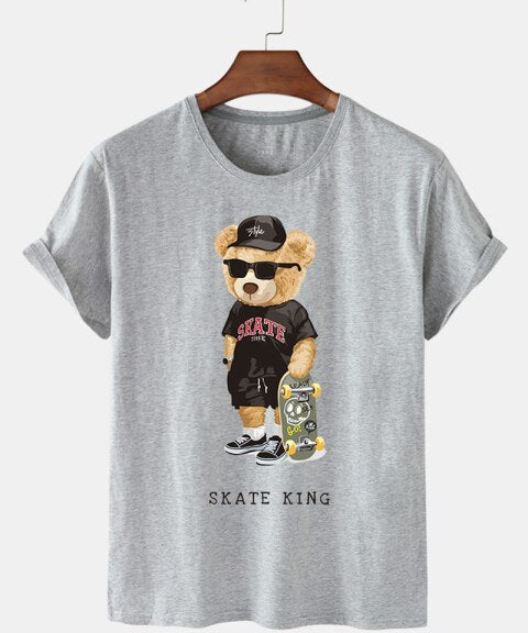Eco-Friendly Skate King Bear T-shirt