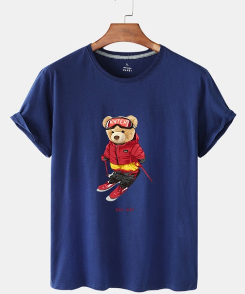 Eco-Friendly Ski Bear T-shirt