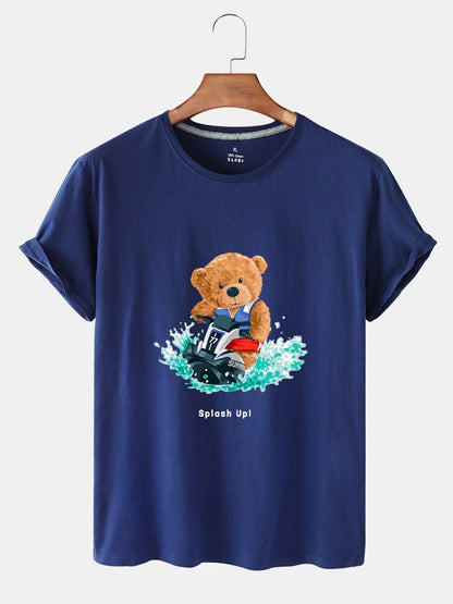Eco-Friendly Surf Bear T-shirt