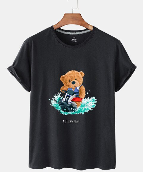 Eco-Friendly Surf Bear T-shirt