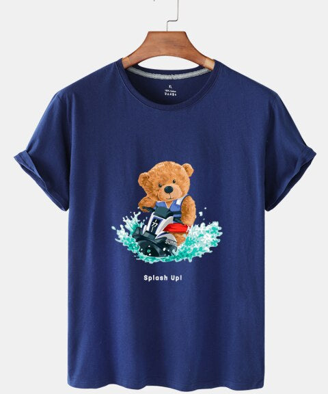 Eco-Friendly Surf Bear T-shirt