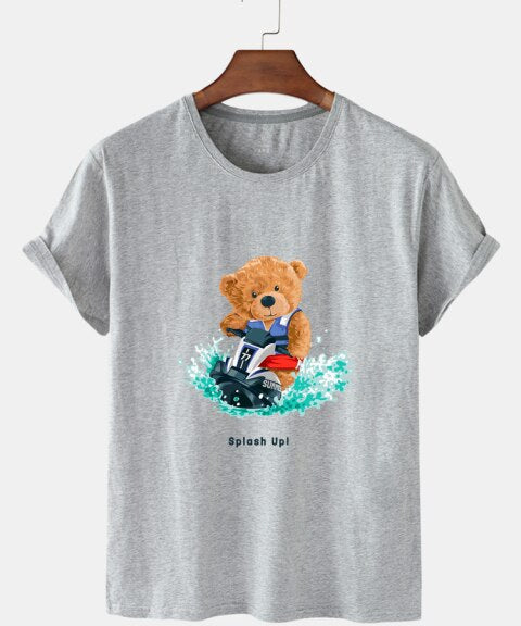 Eco-Friendly Surf Bear T-shirt
