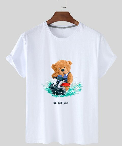 Eco-Friendly Surf Bear T-shirt
