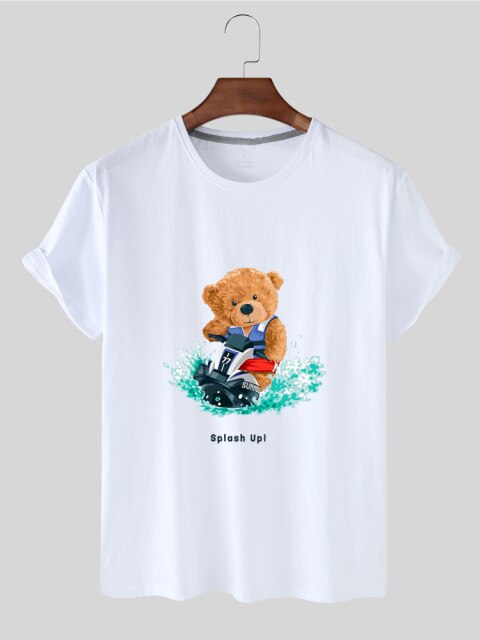 Eco-Friendly Surf Bear T-shirt