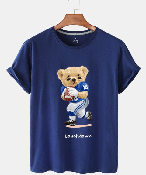 Eco-Friendly Football Bear T-shirt