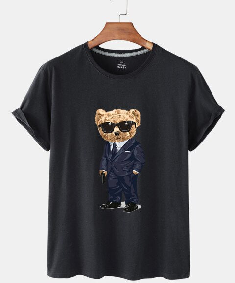 Eco-Friendly Gangster Bear T-shirt