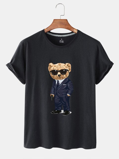 Eco-Friendly Gangster Bear T-shirt
