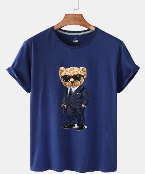 Eco-Friendly Gangster Bear T-shirt