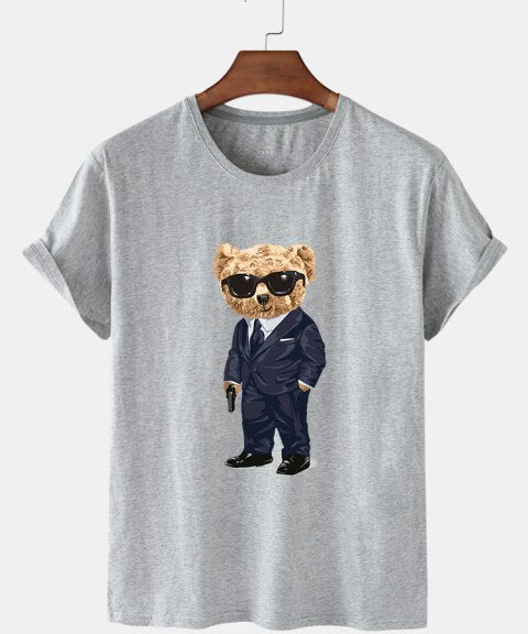 Eco-Friendly Gangster Bear T-shirt