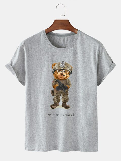 Eco-Friendly Soldier Bear T-shirt