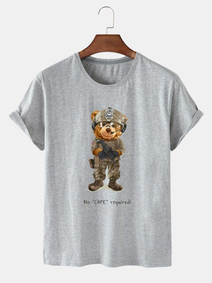 Eco-Friendly Soldier Bear T-shirt