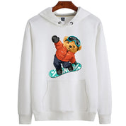 Eco-Friendly Snowboard Bear Hoodie