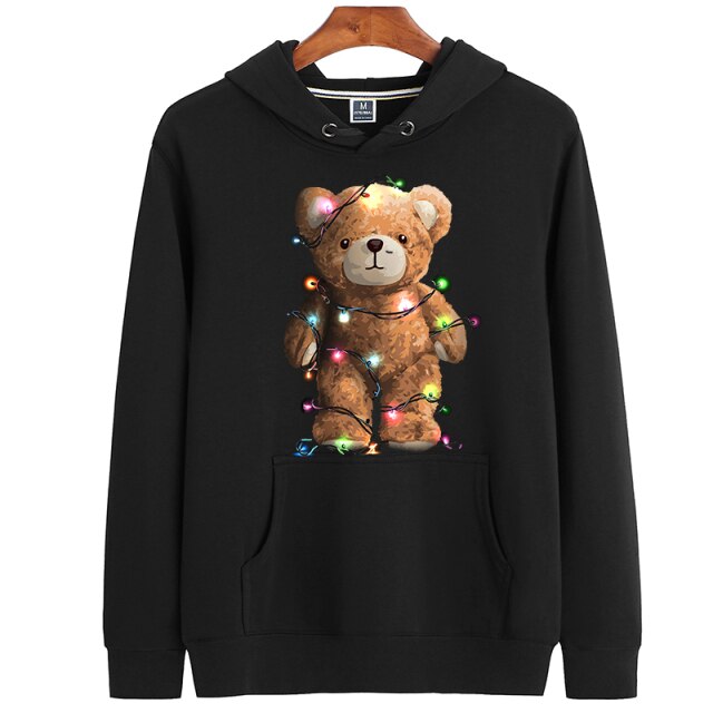 Eco-Friendly Festive Bear Hoodie