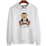 Eco-Friendly Student Bear Hoodie