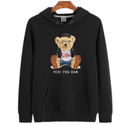 Eco-Friendly Student Bear Hoodie