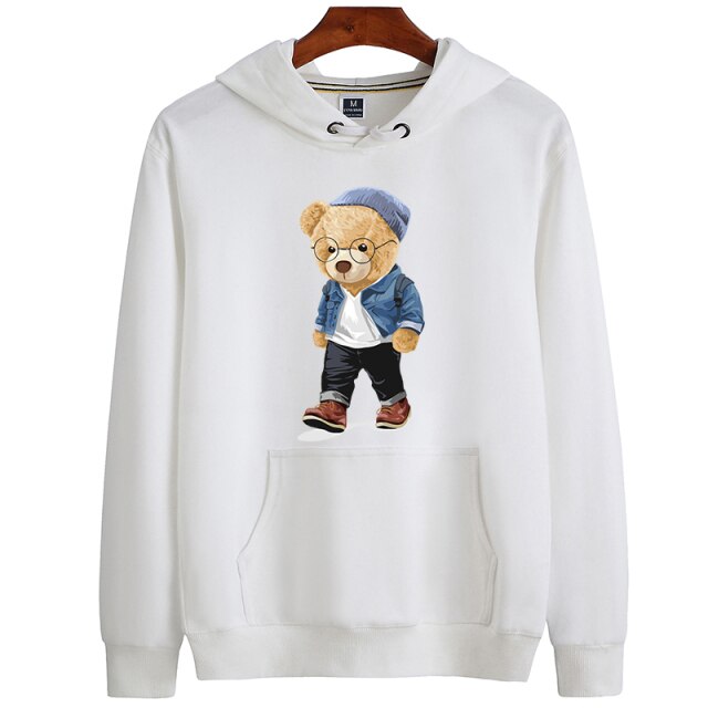 Eco-Friendly Hipster Bear Hoodie