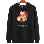 Eco-Friendly Keeping It Safe Bear Hoodie
