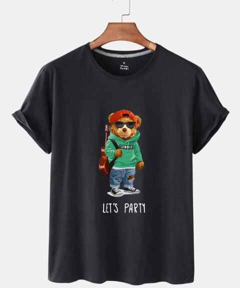 Eco-Friendly Lets Party Bear T-shirt
