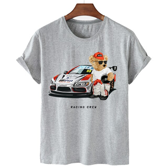 Eco-Friendly Racer Bear T-shirt