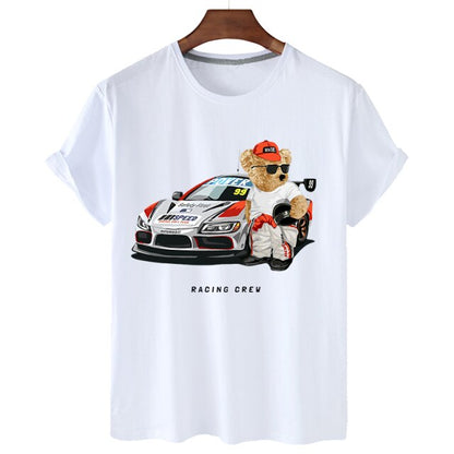 Eco-Friendly Racer Bear T-shirt