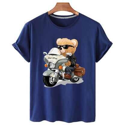 Eco-Friendly Motorcycle Bear T-shirt