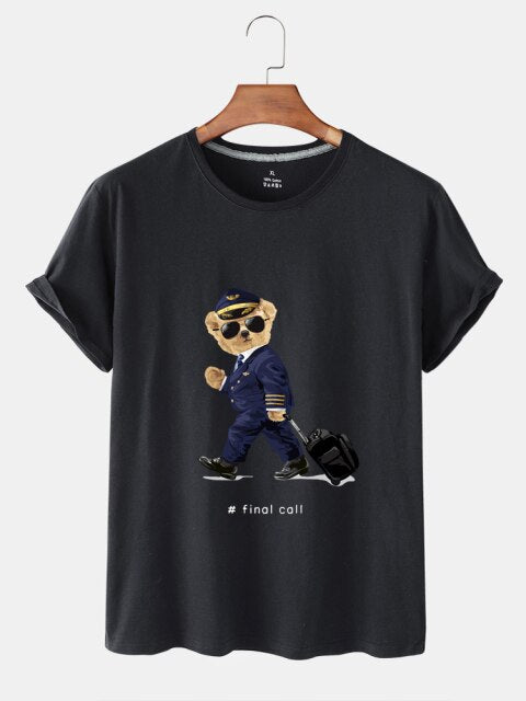 Eco-Friendly Captain Bear T-shirt