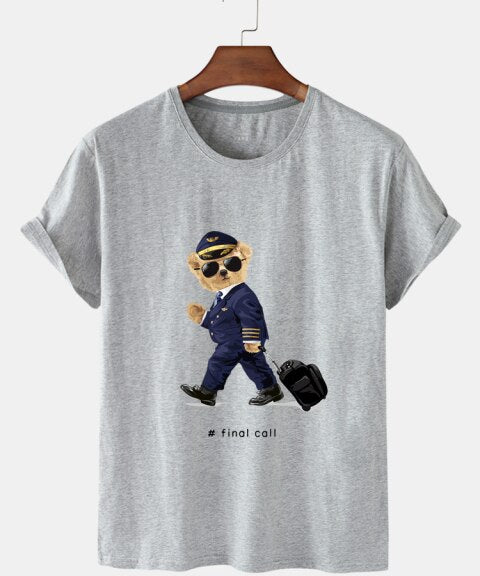 Eco-Friendly Captain Bear T-shirt