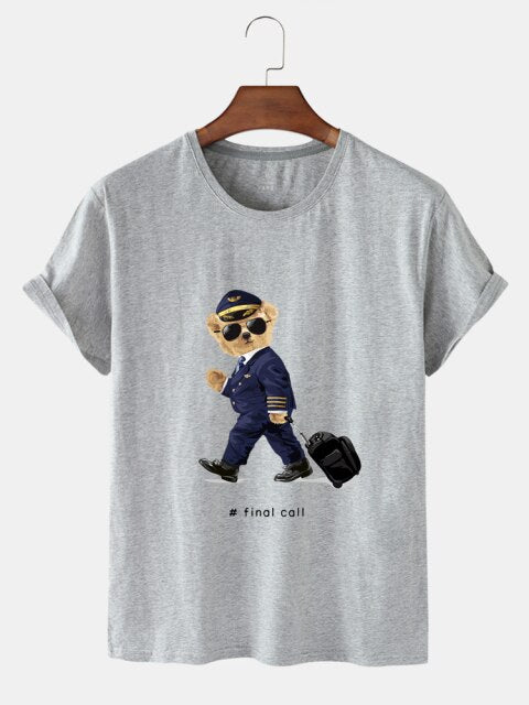 Eco-Friendly Captain Bear T-shirt