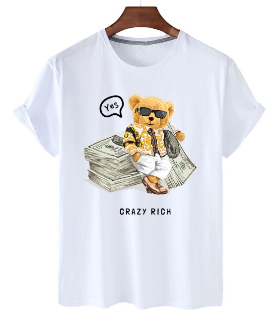 Eco-Friendly Crazy Rich Bear T-shirt